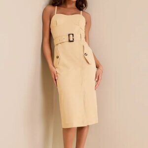 Steve Madden Addley - Tan Cargo Dress - BRAND NEW WITH TAGS FROM LULUS